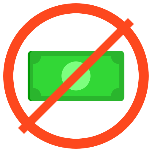 No money - Free signaling icons