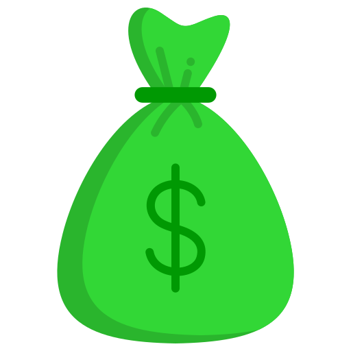 sac d'argent Icône gratuit