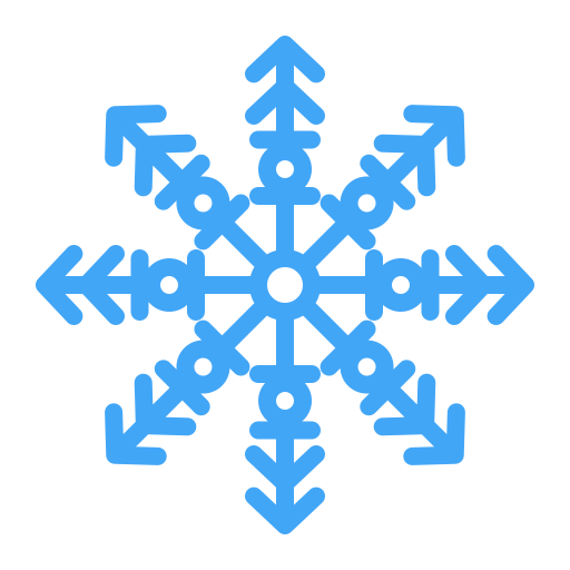 copos de nieve icono gratis