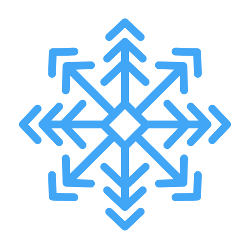 copos de nieve icono gratis