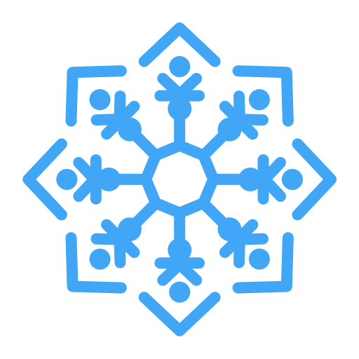 copos de nieve icono gratis