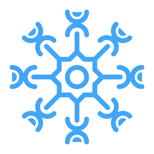 copos de nieve icono gratis