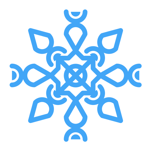 copos de nieve icono gratis