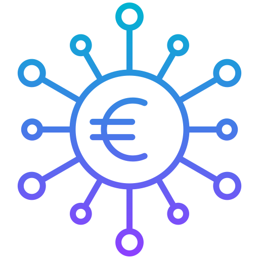 Recaudar fondos icono gratis