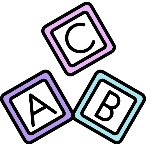 bloque abc icono gratis