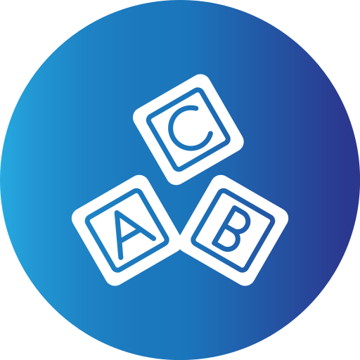 bloque abc icono gratis