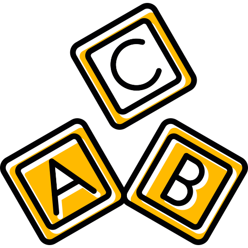 bloque abc icono gratis