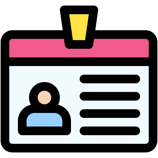 tarjeta de identificación icono gratis