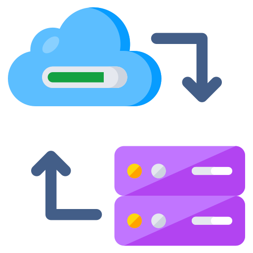 transferencia de datos icono gratis