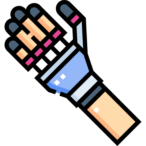 mano protésica icono gratis
