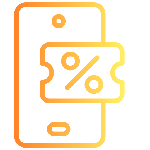 cupón de descuento icono gratis
