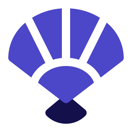 abanico de papel icono gratis