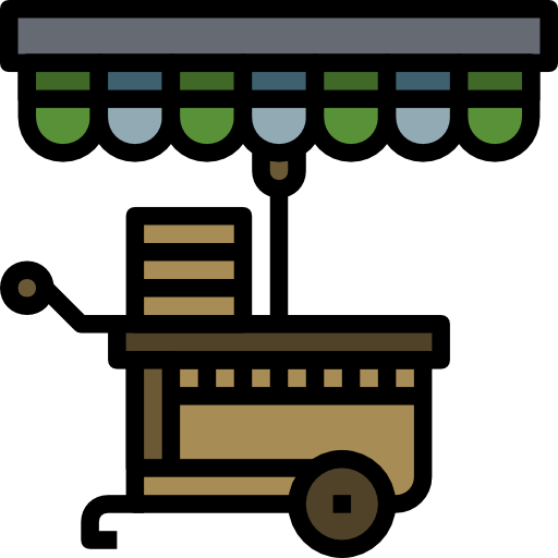 Продовольственный киоск бесплатно иконка Продовольственный киоск бесплатно иконка