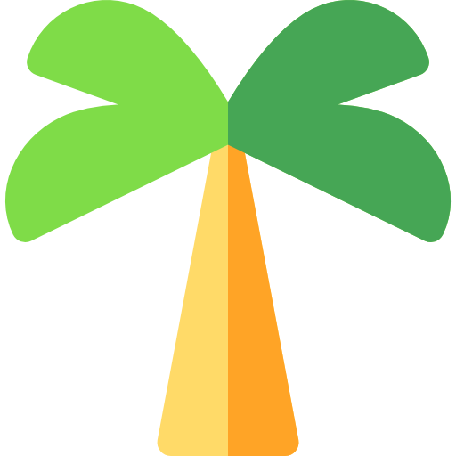 Palm tree Basic Rounded Flat icon