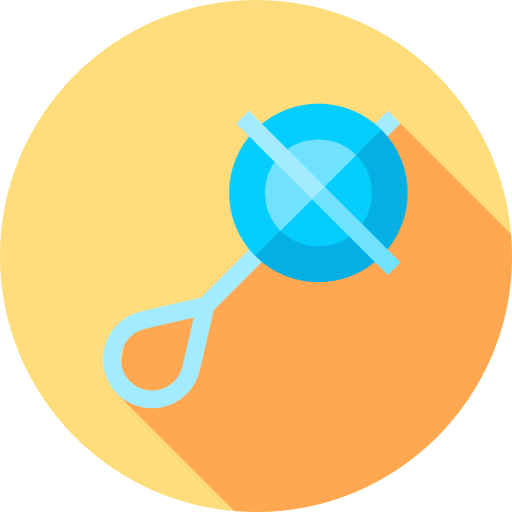 Rattle Flat Circular Flat icon