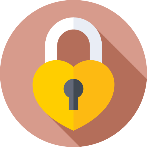 Padlock Flat Circular Flat Icon