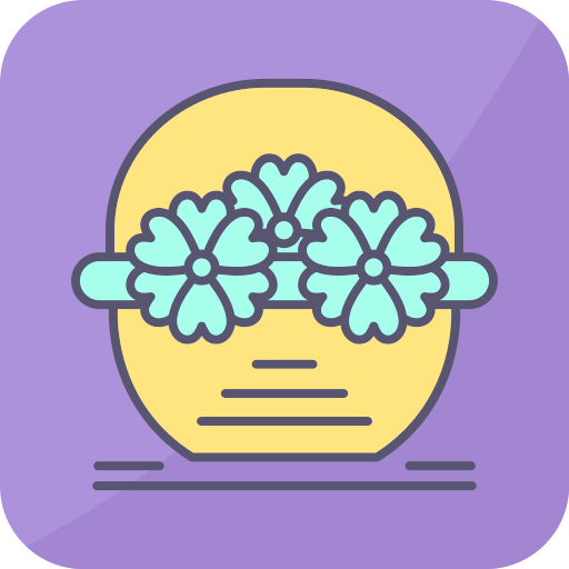 canasta de flores icono gratis