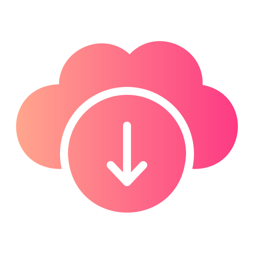 descarga en la nube icono gratis