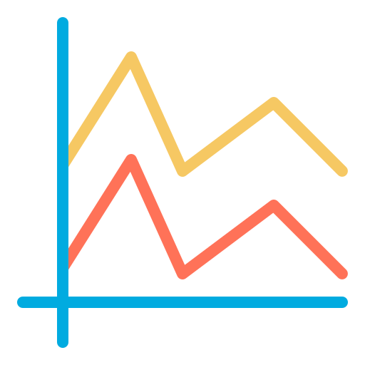 gráfico de área icono gratis