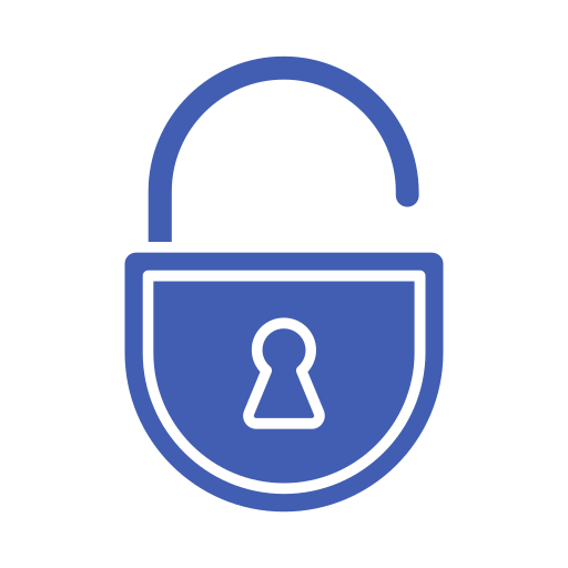 Unlocked free icon