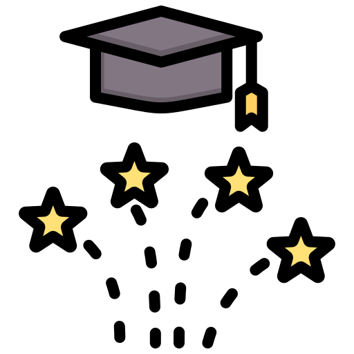 graduación icono gratis