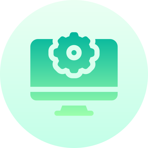 Settings Basic Gradient Circular icon