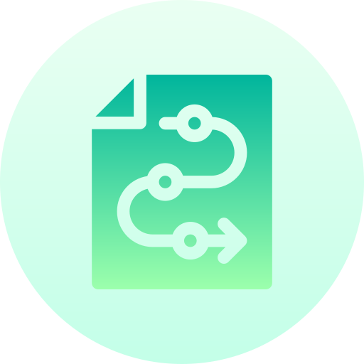 Process Basic Gradient Circular icon