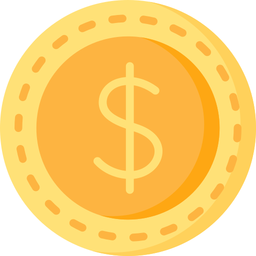 moneda de dólar icono gratis