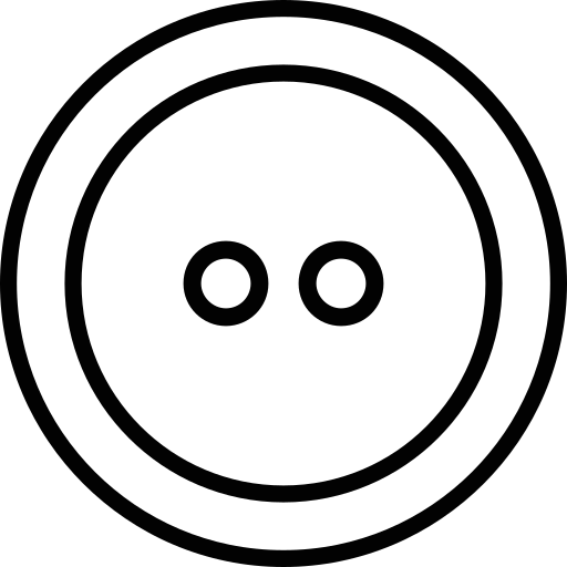 Button Generic black outline icon