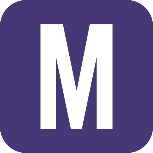 Letter M Generic Color Fill Icon