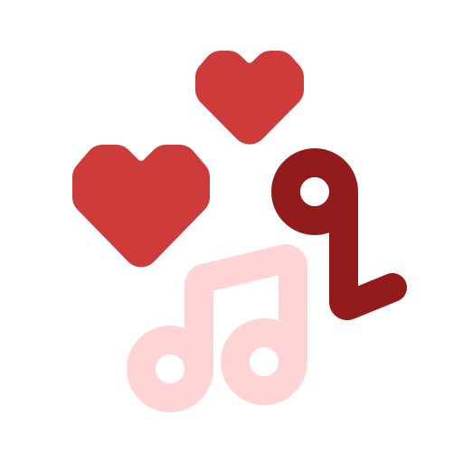 Love song Generic color fill icon