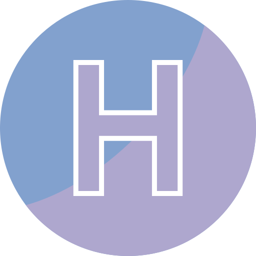 Letter h Generic color fill icon