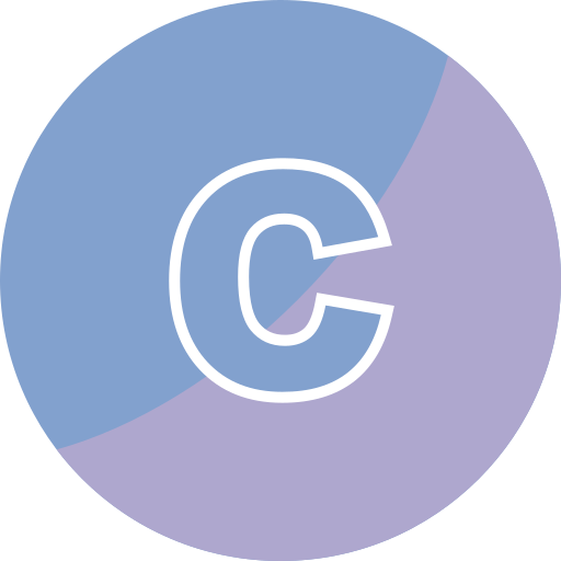 Letter C Generic color fill icon