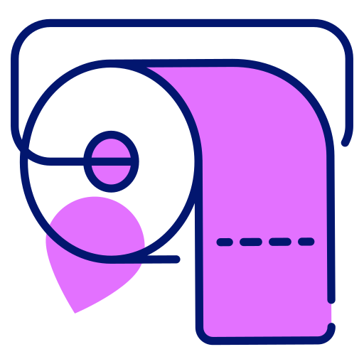 rollo de tejido icono gratis