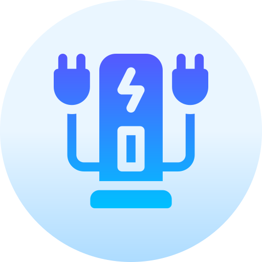 Charging Station Basic Gradient Circular icon