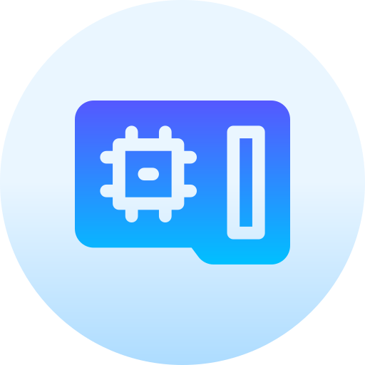 Circuit Basic Gradient Circular icon