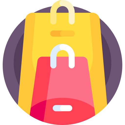 Shopping bag Detailed Flat Circular Flat icon