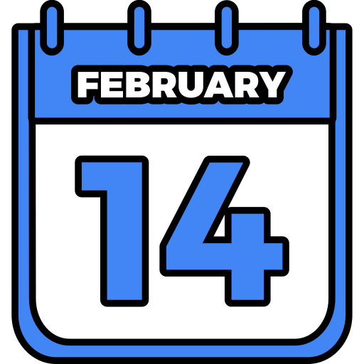 14 de febrero icono gratis