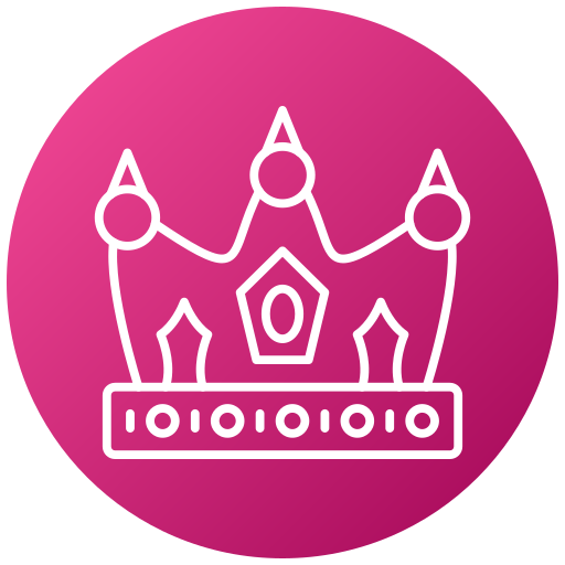 King crown Generic gradient fill icon