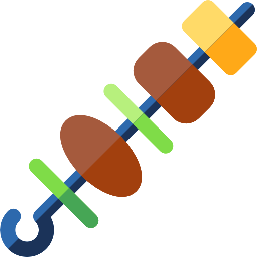 brocheta icono gratis