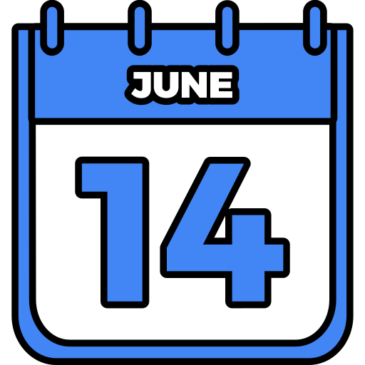 14 de junio icono gratis