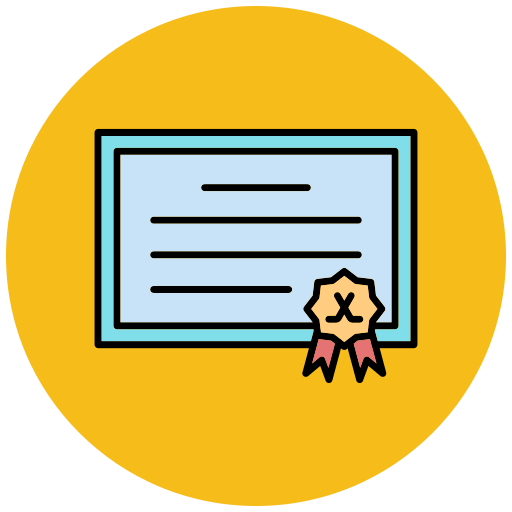 Сертификат бесплатно иконка Сертификат бесплатно иконка