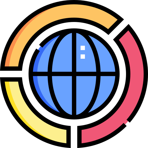 Pie chart Detailed Straight Lineal color icon