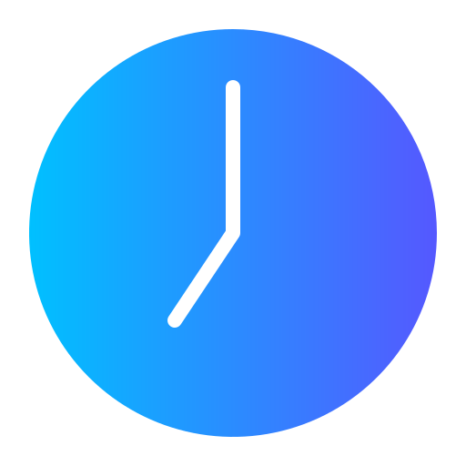 Clock Generic gradient fill icon