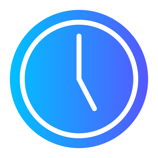 Clock Generic gradient fill icon