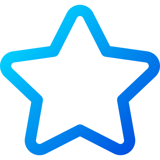 Star Generic gradient outline icon