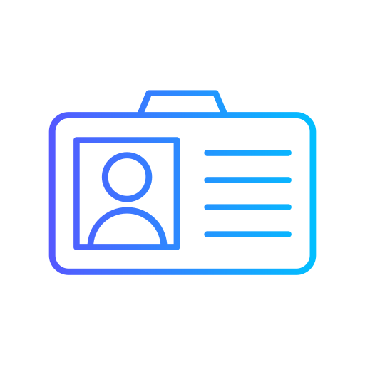 tarjeta de identificación icono gratis