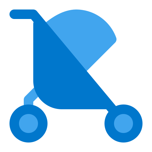 carrito de bebé icono gratis
