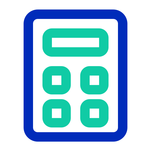 Calculator Generic color outline icon