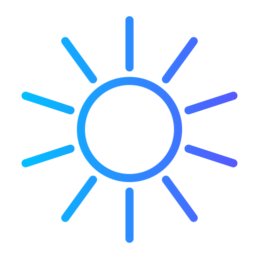 Sun Generic gradient outline icon